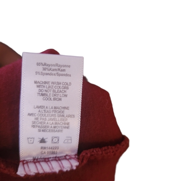 Bishop & Young In Burgundy and Black Check Pattern Dress M - Picture 4 of 5